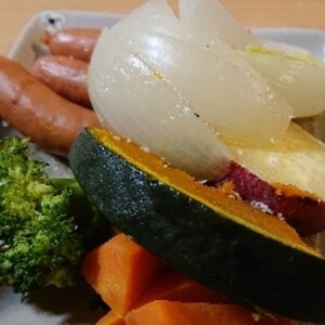 スナップえんどうとじゃがいもと人参の温野菜サラダ☆